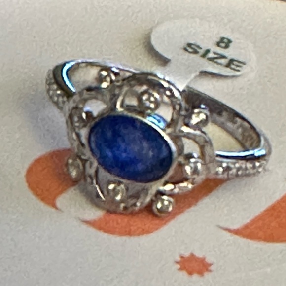 Bomb Party Ring RBP2850 "Follow Your Dreams”Genuine Quartz on Rhodium sz 8 - Picture 4 of 5